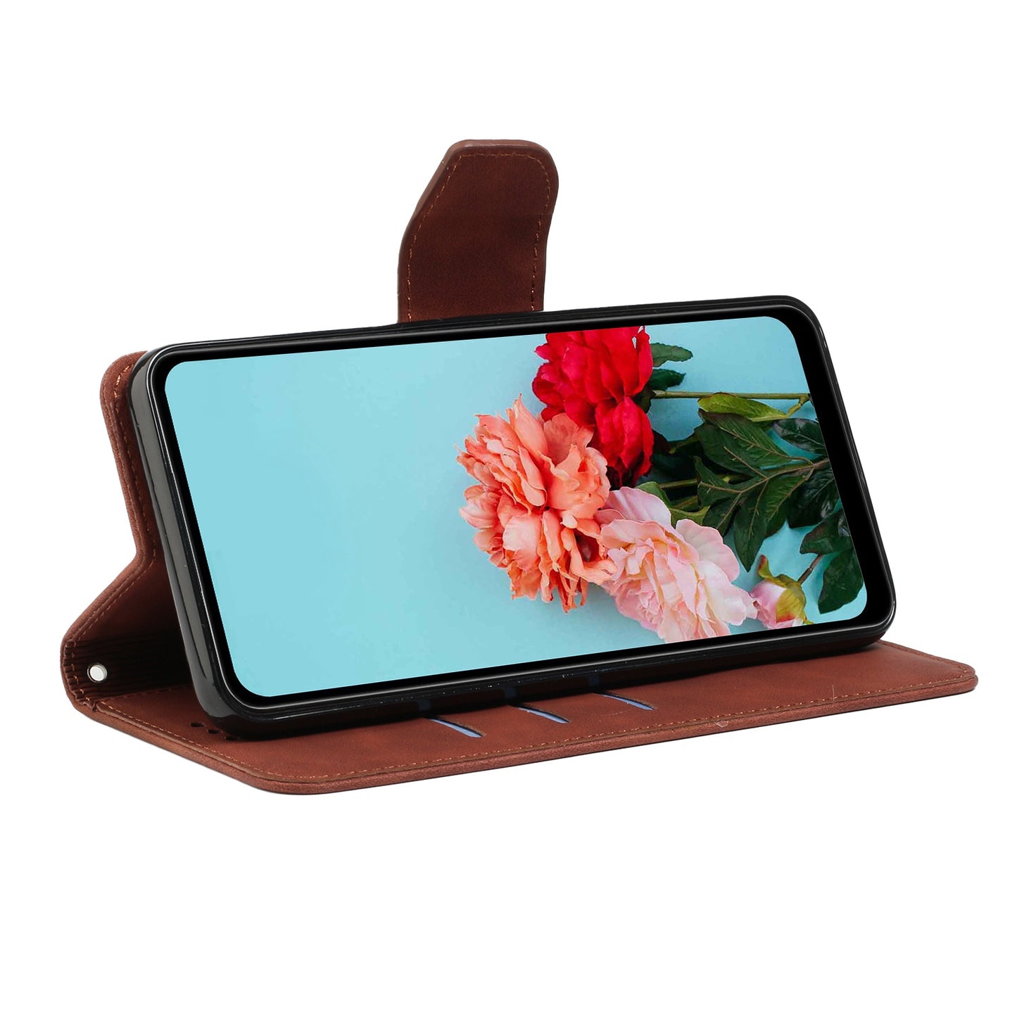 For Samsung Galaxy A52 4G/5G/A52s 5G Well Protection Magnetic Clasp PU Leather Case Solid Color Wallet Stand Anti-scratch Phone Cover