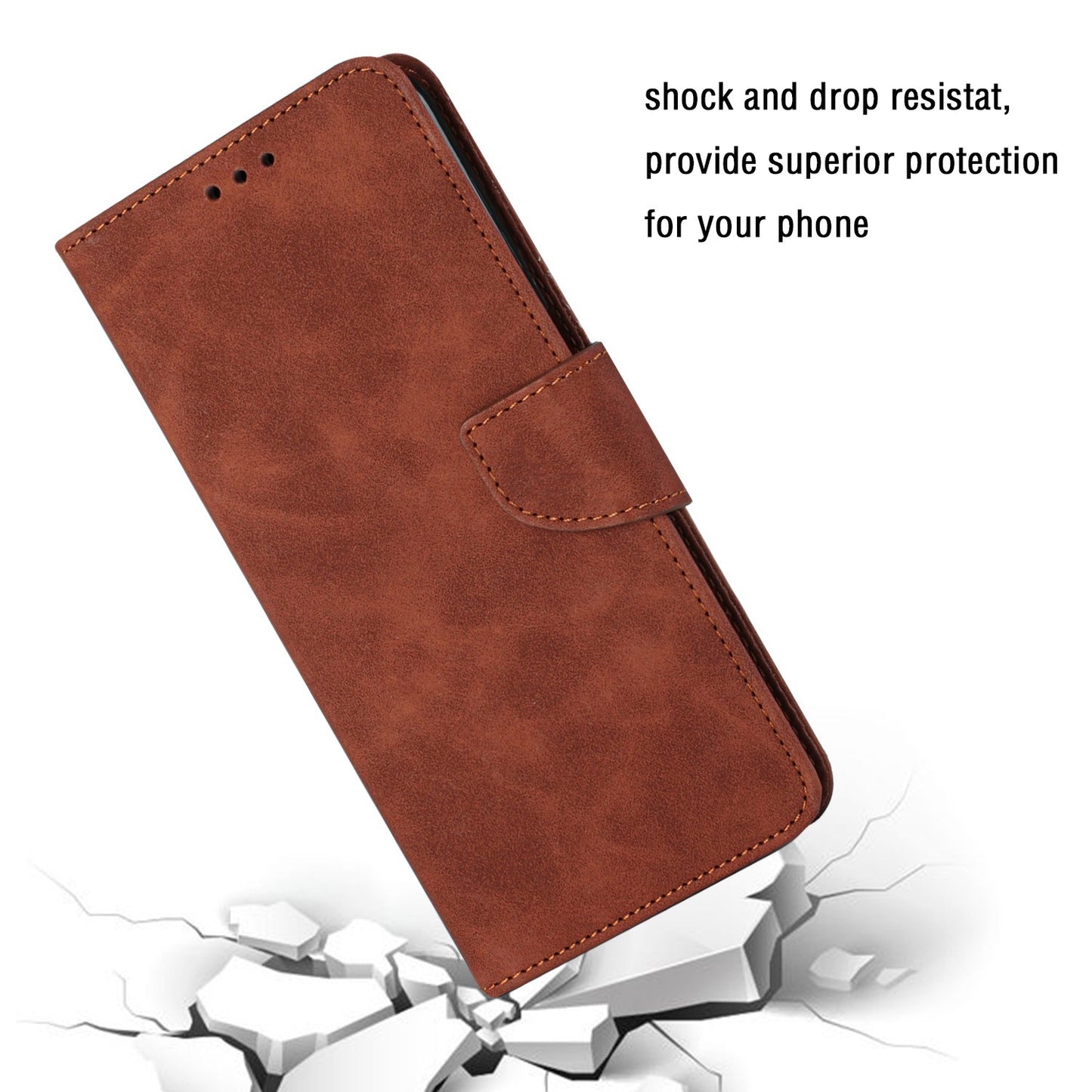 For Samsung Galaxy A52 4G/5G/A52s 5G Well Protection Magnetic Clasp PU Leather Case Solid Color Wallet Stand Anti-scratch Phone Cover