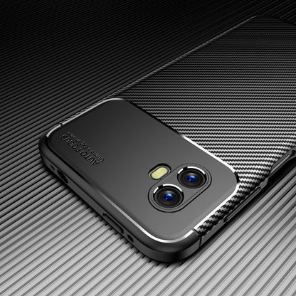 For Samsung Galaxy Xcover 6 Pro 5G Carbon Fiber Texture Scratch-resistant Soft TPU Phone Case Anti-fall Back Shell