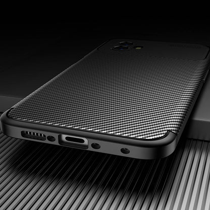 For Samsung Galaxy Xcover 6 Pro 5G Carbon Fiber Texture Scratch-resistant Soft TPU Phone Case Anti-fall Back Shell
