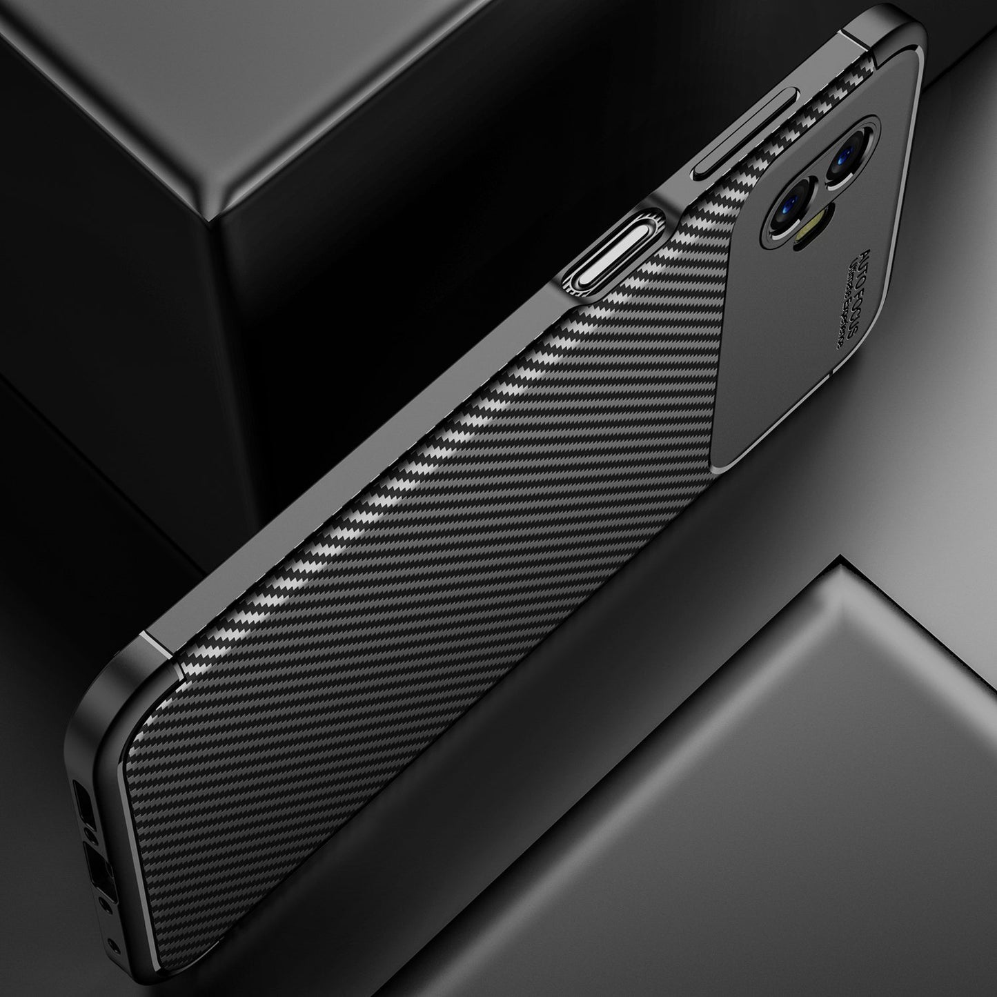 For Samsung Galaxy Xcover 6 Pro 5G Carbon Fiber Texture Scratch-resistant Soft TPU Phone Case Anti-fall Back Shell