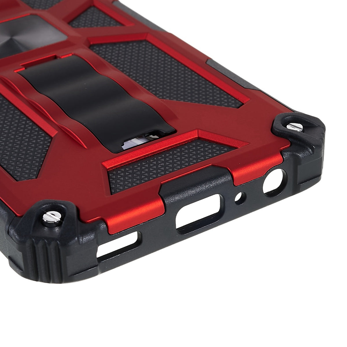 For Samsung Galaxy M23 5G / F23 5G / M13 4G Anti-wear Anti-shock PC and TPU Combo Armor Phone Case Kickstand Hybrid Protective Shell