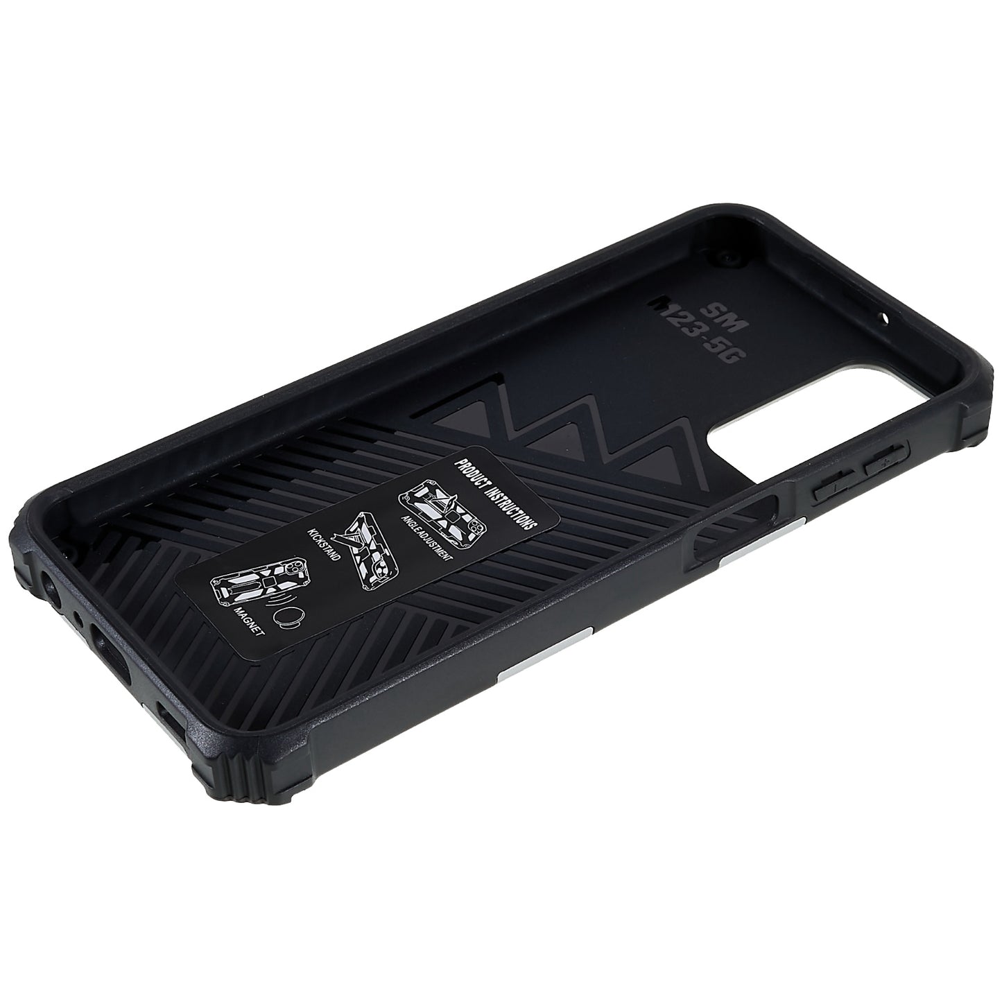For Samsung Galaxy M23 5G / F23 5G / M13 4G Anti-wear Anti-shock PC and TPU Combo Armor Phone Case Kickstand Hybrid Protective Shell