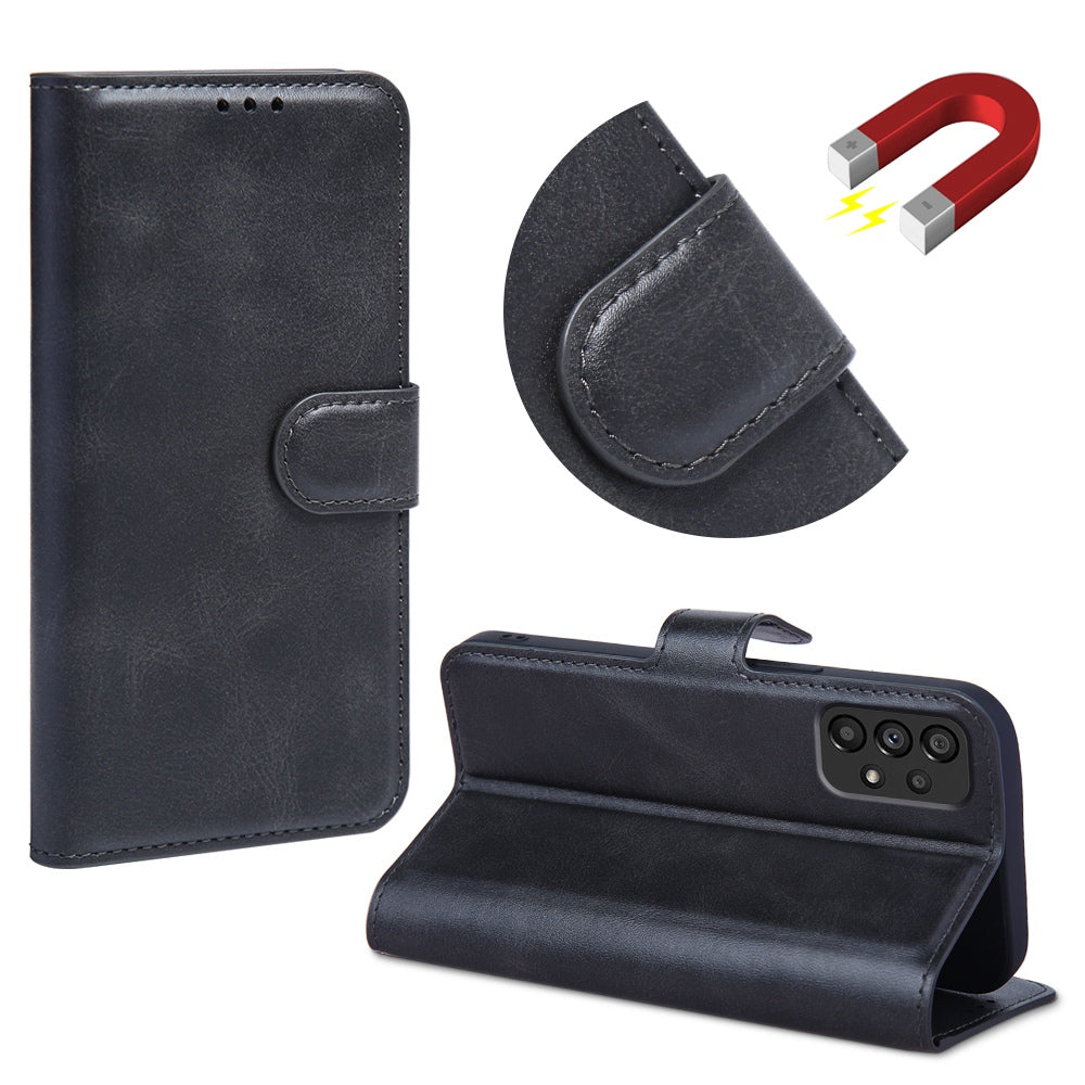 For Samsung Galaxy A53 5G PU Leather Flip Cover Wallet Design Stand TPU Shockproof Inner Shell Magnetic Phone Case