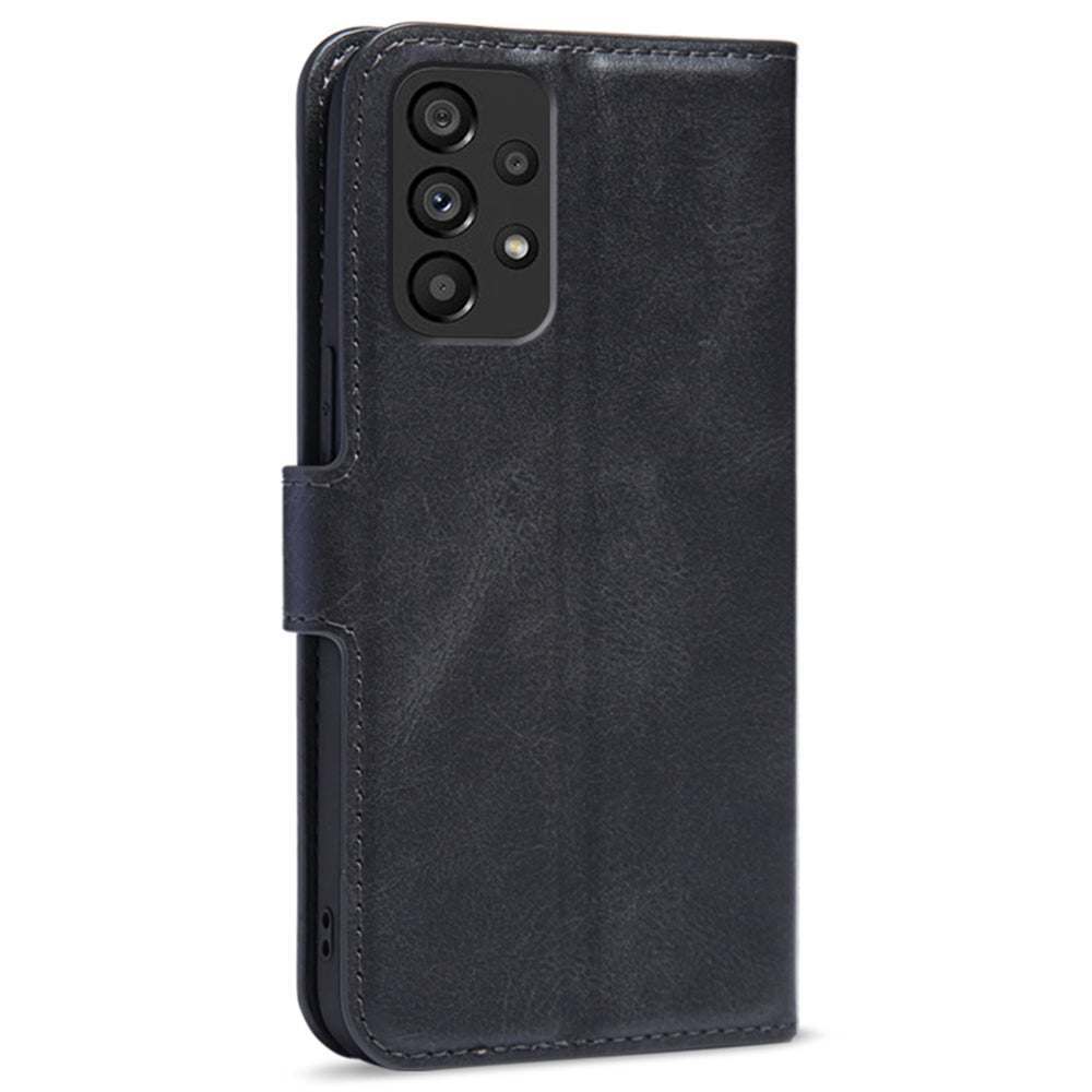 For Samsung Galaxy A53 5G PU Leather Flip Cover Wallet Design Stand TPU Shockproof Inner Shell Magnetic Phone Case