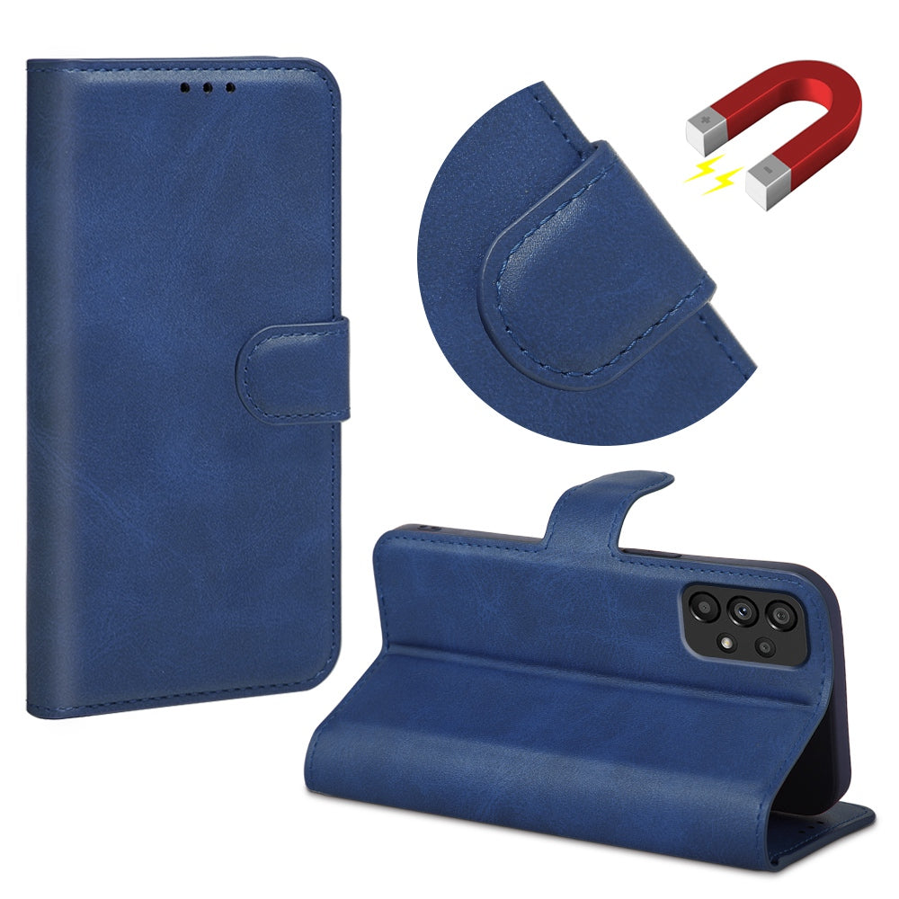 For Samsung Galaxy A53 5G PU Leather Flip Cover Wallet Design Stand TPU Shockproof Inner Shell Magnetic Phone Case