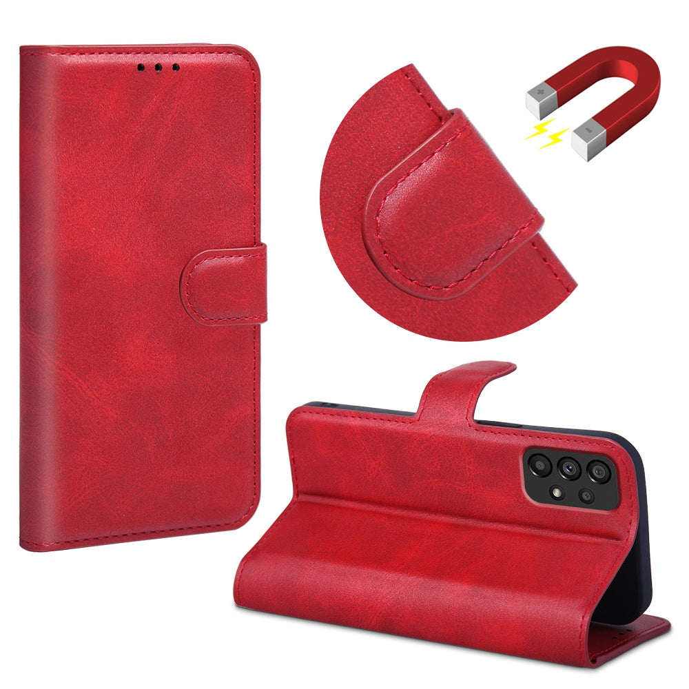 For Samsung Galaxy A53 5G PU Leather Flip Cover Wallet Design Stand TPU Shockproof Inner Shell Magnetic Phone Case