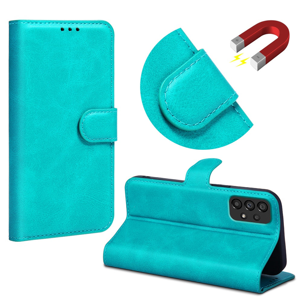 For Samsung Galaxy A53 5G PU Leather Flip Cover Wallet Design Stand TPU Shockproof Inner Shell Magnetic Phone Case
