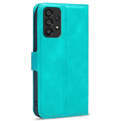 For Samsung Galaxy A53 5G PU Leather Flip Cover Wallet Design Stand TPU Shockproof Inner Shell Magnetic Phone Case