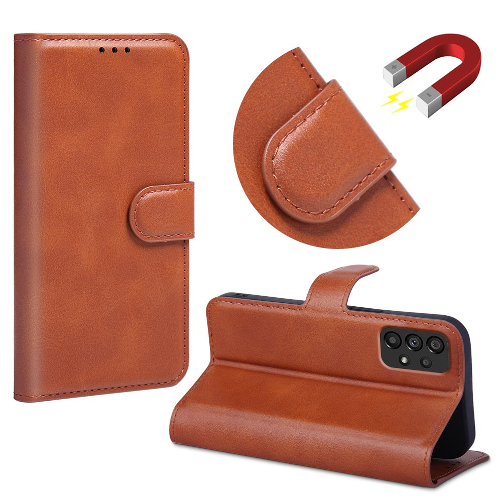 For Samsung Galaxy A53 5G PU Leather Flip Cover Wallet Design Stand TPU Shockproof Inner Shell Magnetic Phone Case