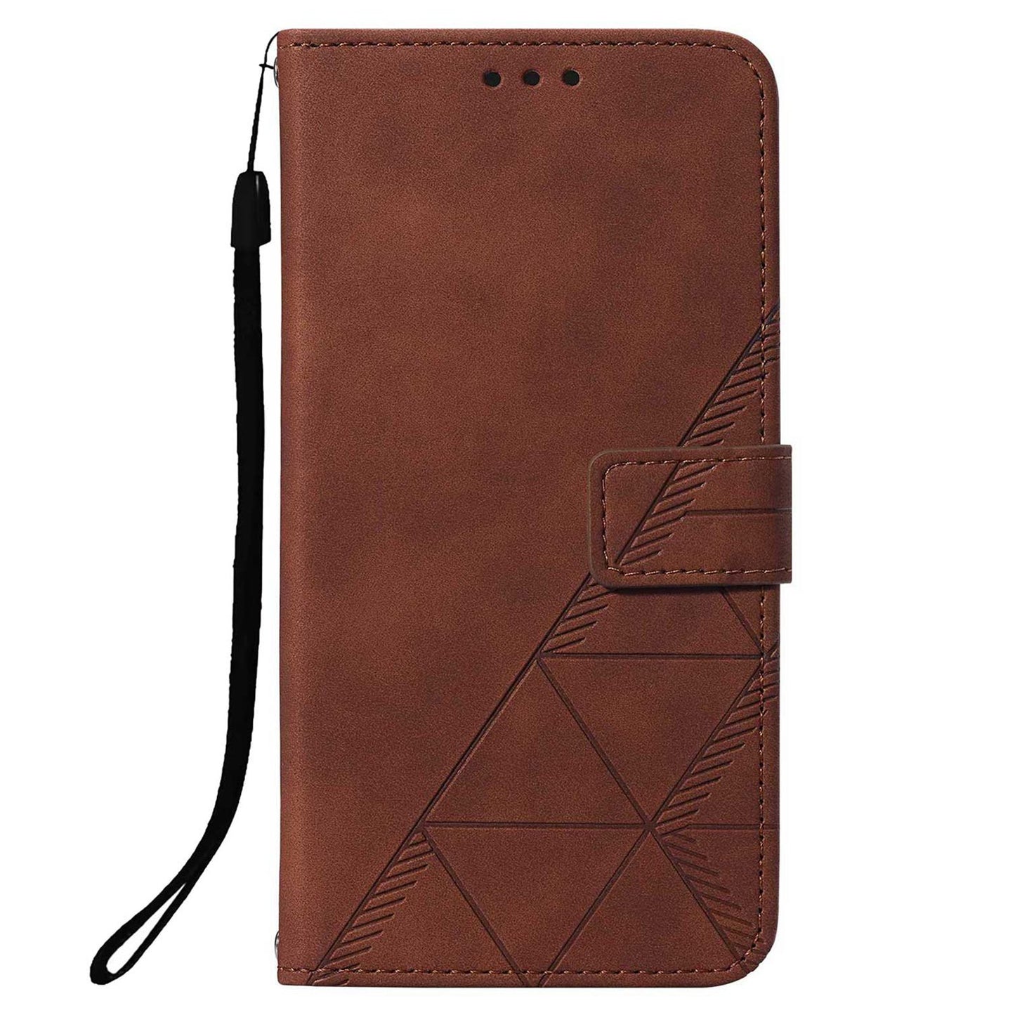 YB Imprinting Series-1 For Samsung Galaxy S23 Ultra Flip Stand Wallet Phone Case Hand Strap Business Imprinted Lines PU Leather Phone Cover