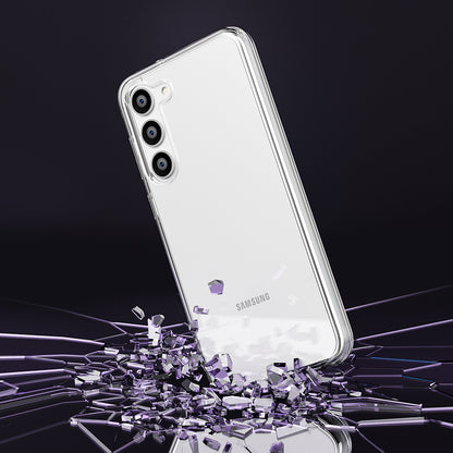 For Samsung Galaxy S23 Plus Anti-fall Glittery Powder Soft TPU + Hard PC Phone Case Protective Back Cover