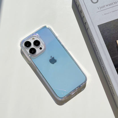 For iPhone 13 Pro 6.1 inch Electroplating Gradient Drop-proof Phone Case Slim Anti-scratch Mobile Phone Cover