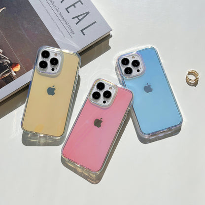 For iPhone 13 Pro 6.1 inch Electroplating Gradient Drop-proof Phone Case Slim Anti-scratch Mobile Phone Cover