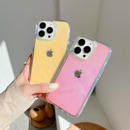 For iPhone 13 Pro 6.1 inch Electroplating Gradient Drop-proof Phone Case Slim Anti-scratch Mobile Phone Cover