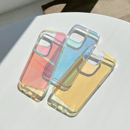 For iPhone 13 Pro 6.1 inch Electroplating Gradient Drop-proof Phone Case Slim Anti-scratch Mobile Phone Cover