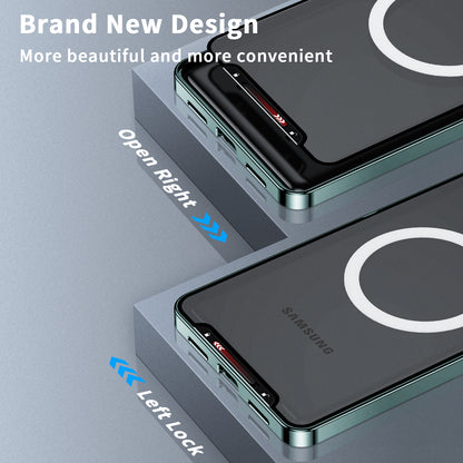 For Samsung Galaxy Note20 Ultra 4G Anti-Drop Phone Cover TPU Back + Electroplating Metal Edge Integrated Lens Protection Matte Case