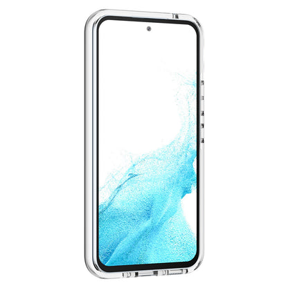 For Samsung Galaxy A34 5G Bi-color Clear Back Cover Combo Soft TPU+TPE Frame Drop-proof Protective Phone Case