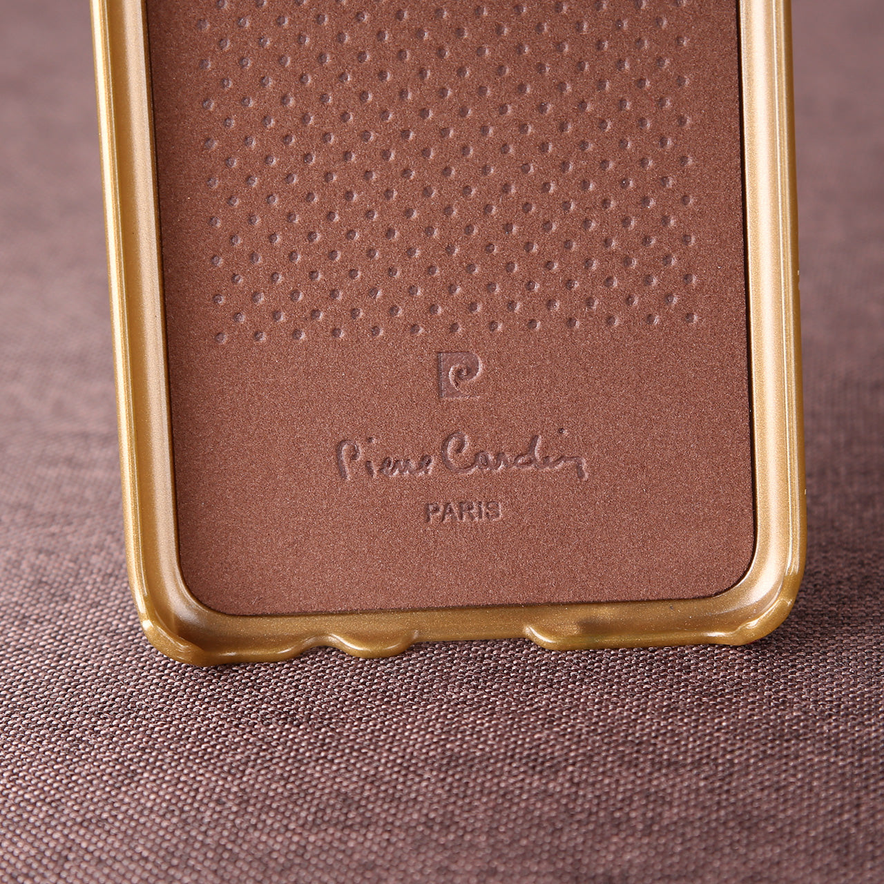 PIERRE CARDIN Stitched Genuine Leather Coated PC Case for Samsung Galaxy S8 SM-G950
