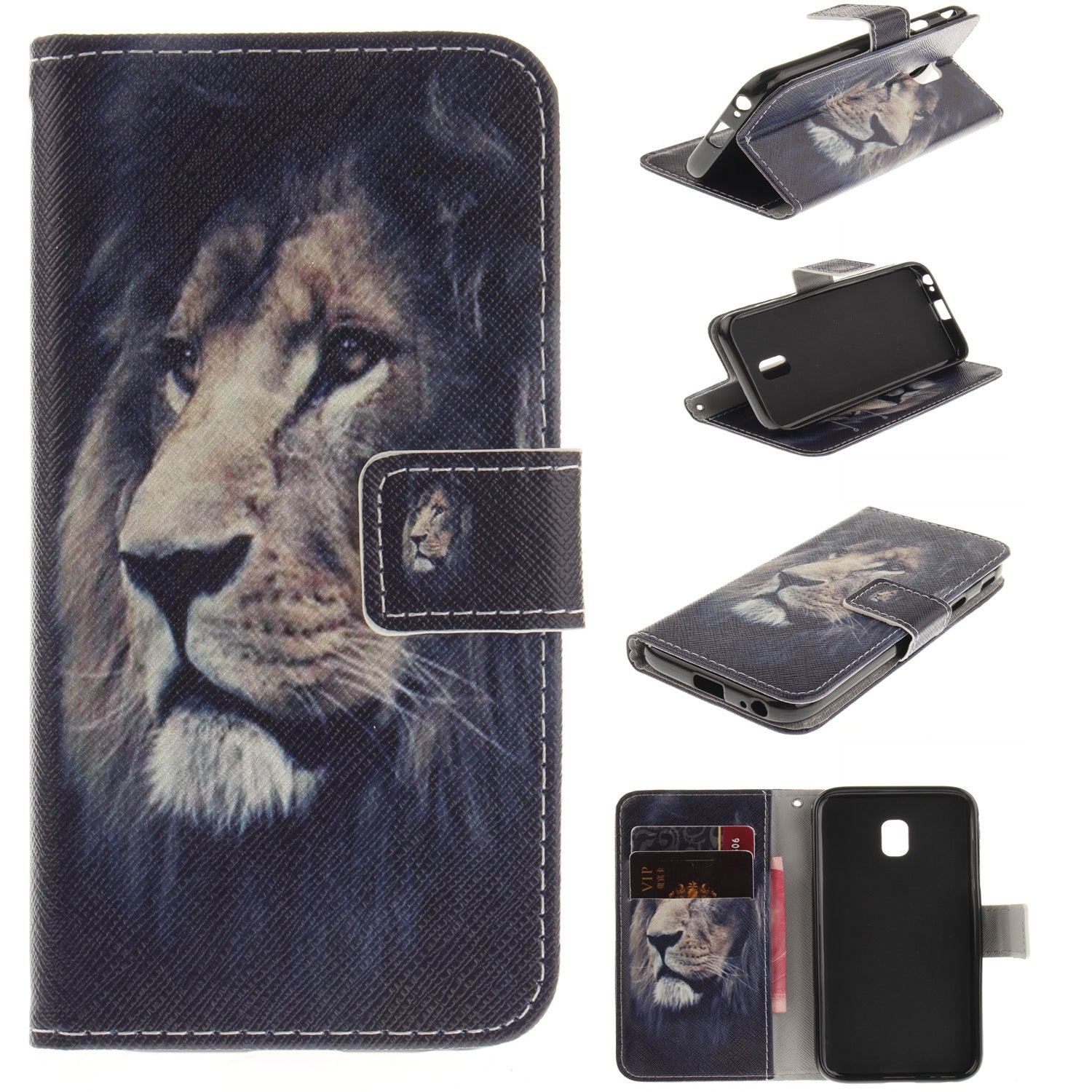 Pattern Printing Leather Wallet Stand Case for Samsung Galaxy J3 (2017) EU Version