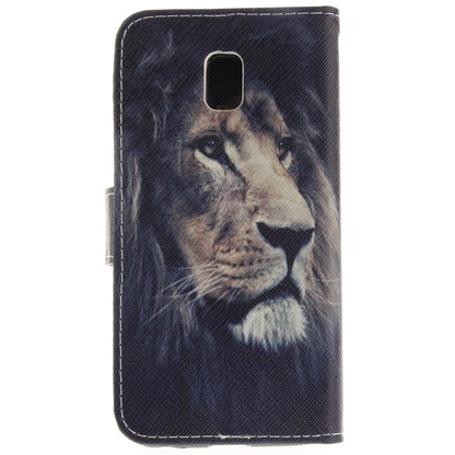 Pattern Printing Leather Wallet Stand Case for Samsung Galaxy J3 (2017) EU Version