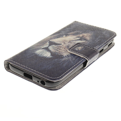 Pattern Printing Leather Wallet Stand Case for Samsung Galaxy J3 (2017) EU Version