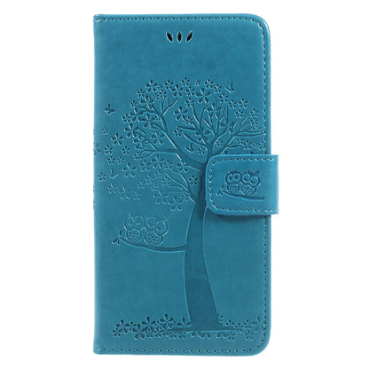 Imprint Tree Owl Leather Wallet Case for Samsung Galaxy J3 (2017) EU Version