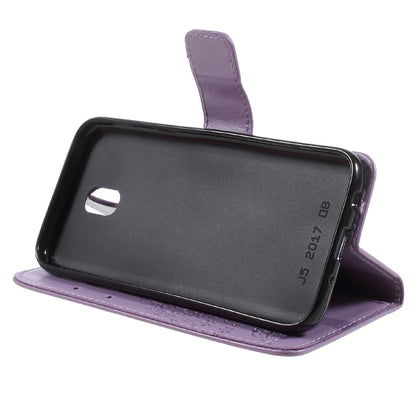 Imprint Tree Owl Leather Wallet Case for Samsung Galaxy J3 (2017) EU Version