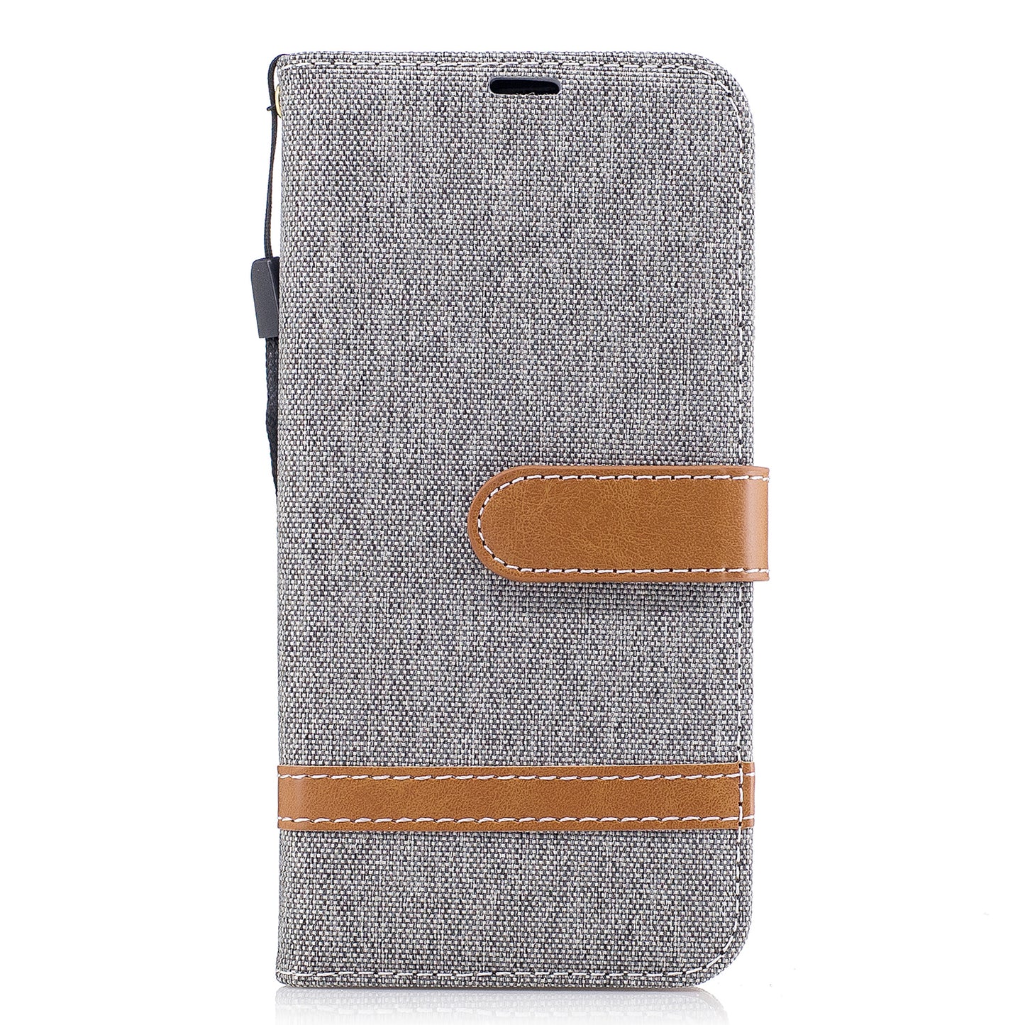 Two-tone Jean Cloth PU Leather Wallet Stand Case for Samsung Galaxy J5 (2017) J530 EU Version