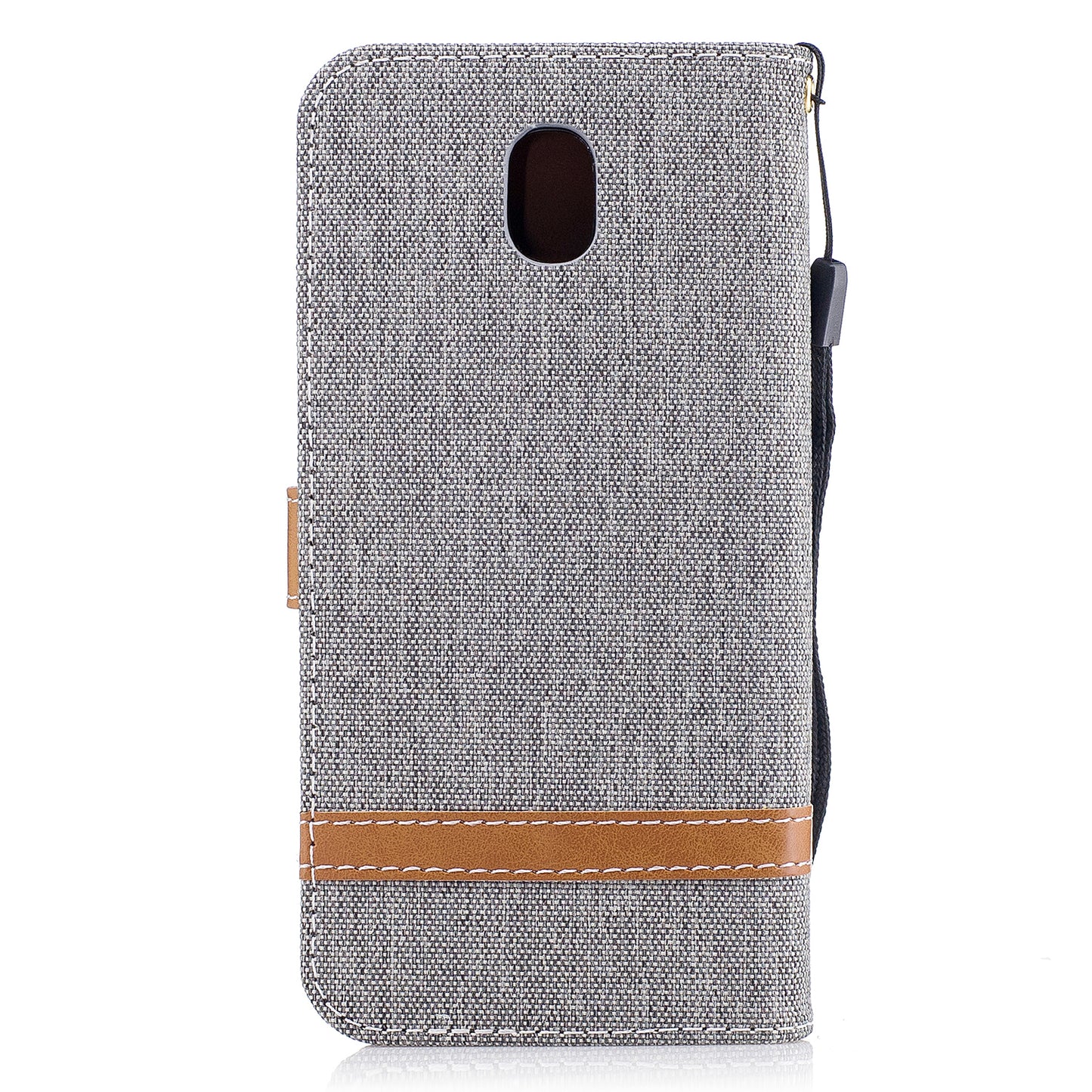 Two-tone Jean Cloth PU Leather Wallet Stand Case for Samsung Galaxy J5 (2017) J530 EU Version