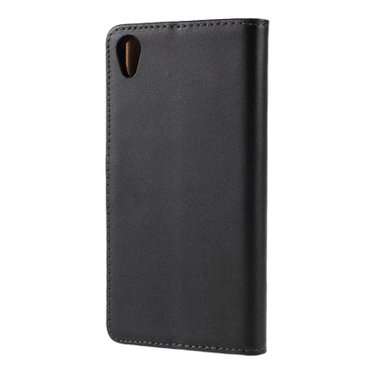 Genuine Split Leather Wallet Case for Sony Xperia Z5 / Z5 Dual