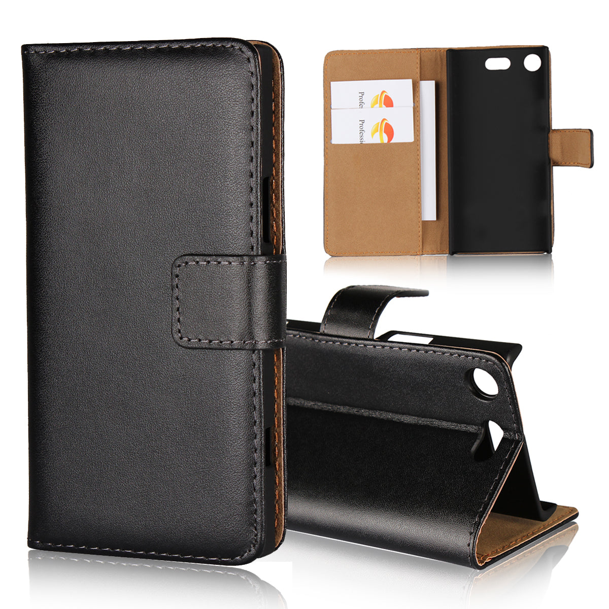Wallet Stand Split Leather Case for Sony Xperia XZ1 Compact