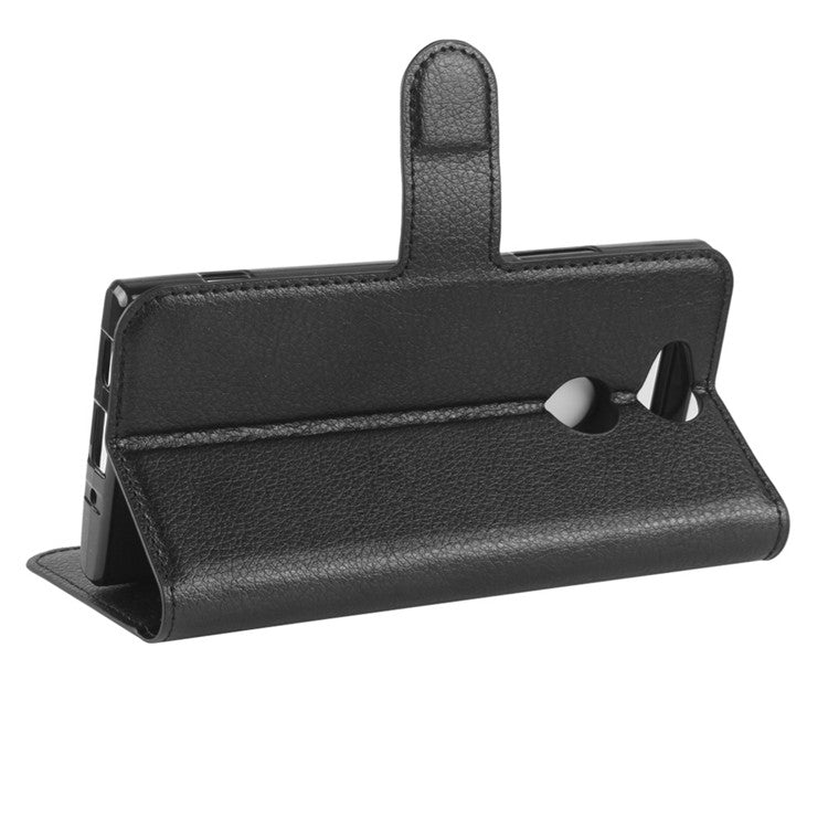 Litchi Texture PU Leather Wallet Stand Case for Sony Xperia XA2
