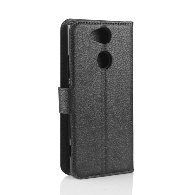 Litchi Texture PU Leather Wallet Stand Case for Sony Xperia XA2