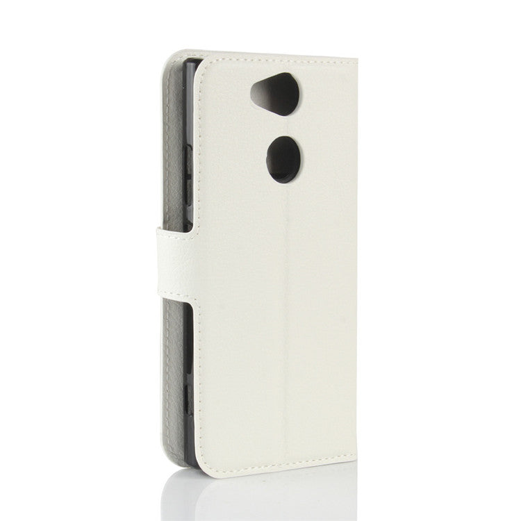 Litchi Texture PU Leather Wallet Stand Case for Sony Xperia XA2