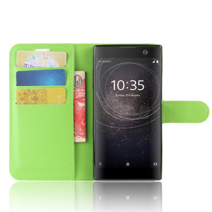 Litchi Texture PU Leather Wallet Stand Case for Sony Xperia XA2