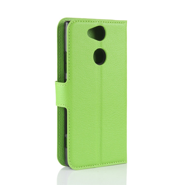 Litchi Texture PU Leather Wallet Stand Case for Sony Xperia XA2