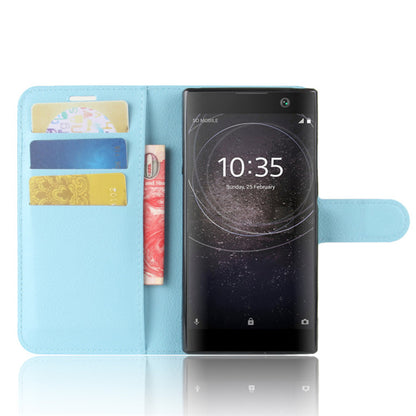 Litchi Texture PU Leather Wallet Stand Case for Sony Xperia XA2