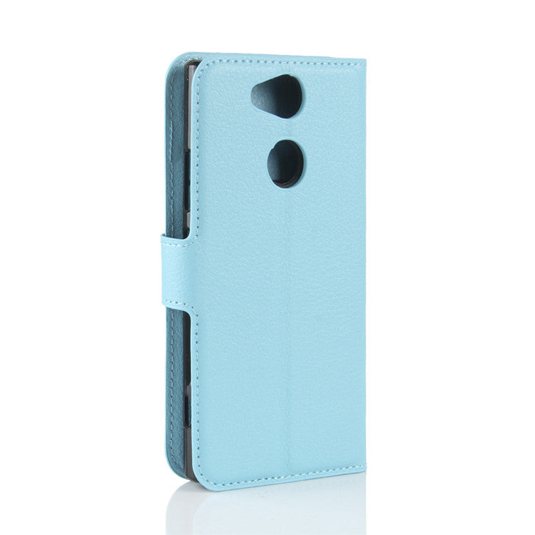 Litchi Texture PU Leather Wallet Stand Case for Sony Xperia XA2