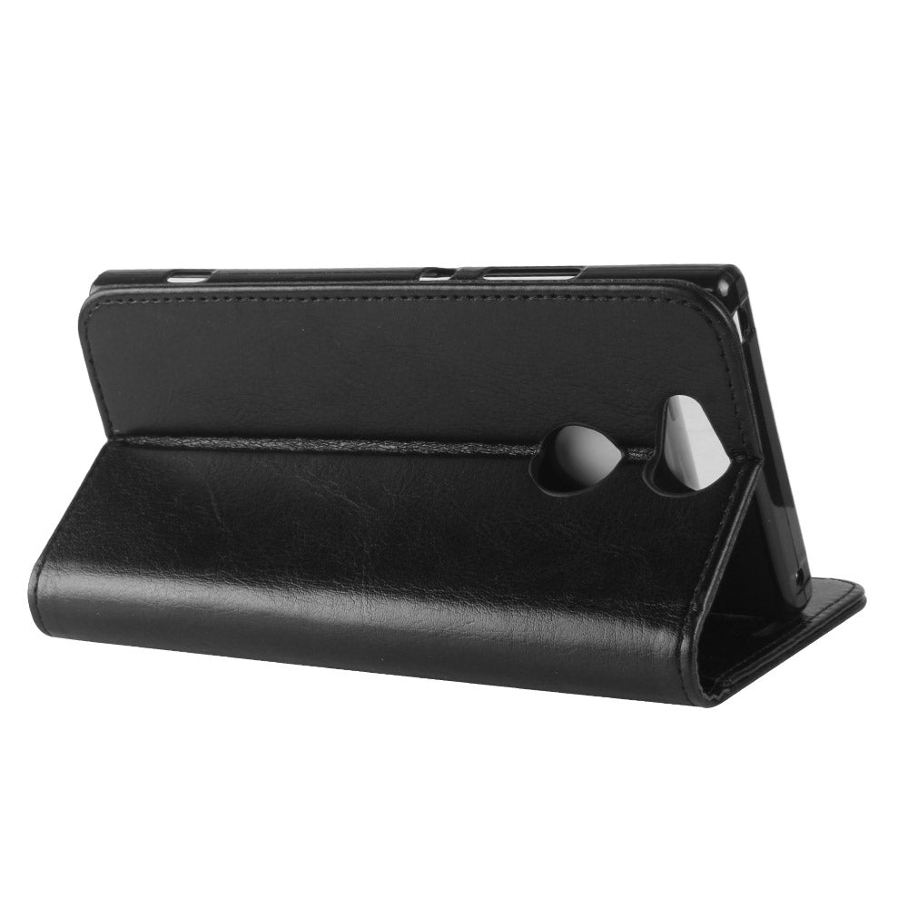 Crazy Horse Wallet Leather Cell Phone Case for Sony Xperia XA2