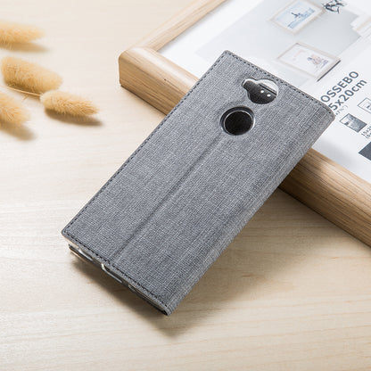 VILI DMX Style Cross Texture Leather Card Slot Phone Case for Sony Xperia XA2