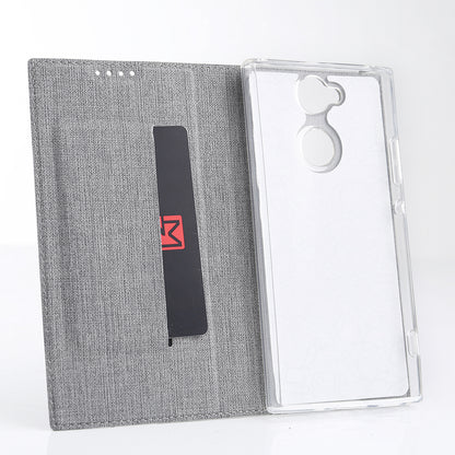 VILI DMX Style Cross Texture Leather Card Slot Phone Case for Sony Xperia XA2
