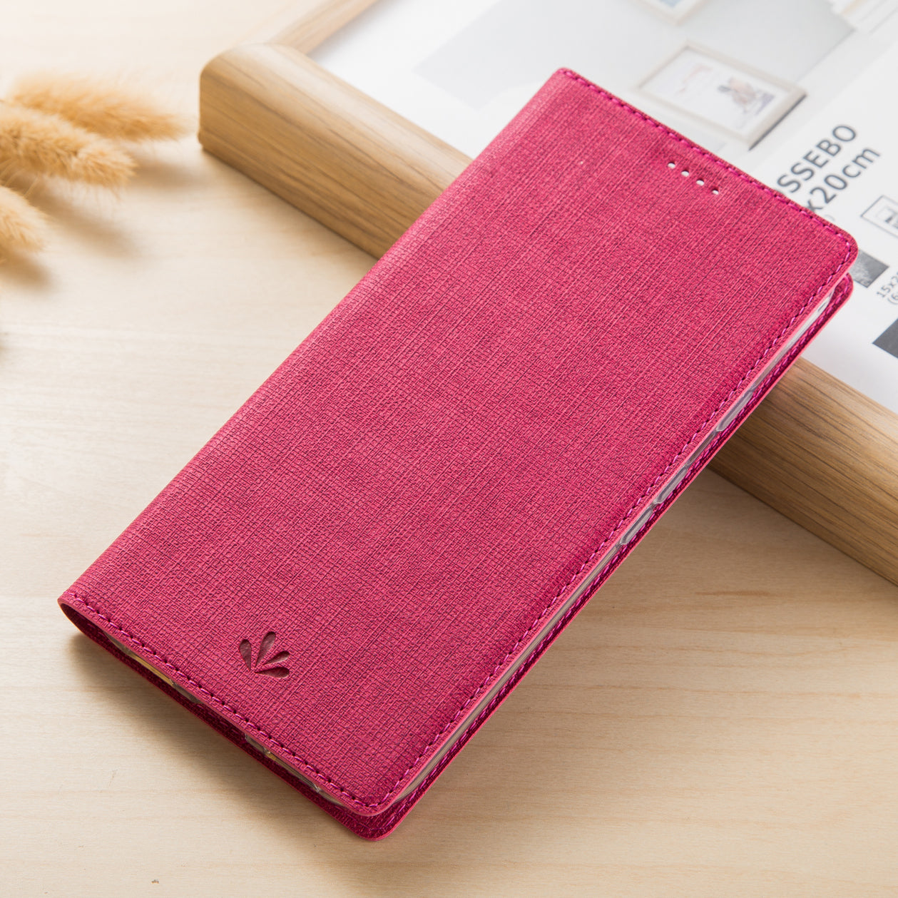 VILI DMX Style Cross Texture Leather Card Slot Phone Case for Sony Xperia XA2