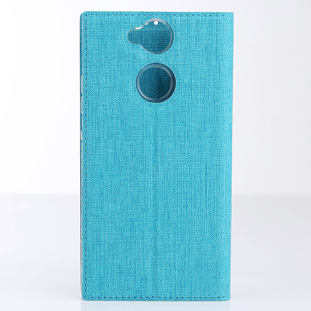 VILI DMX Style Cross Texture Leather Card Slot Phone Case for Sony Xperia XA2