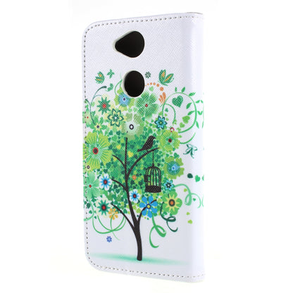 Pattern Printing Wallet Leather Stand Case for Sony Xperia XA2