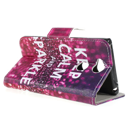 Pattern Printing Wallet Leather Stand Case for Sony Xperia XA2