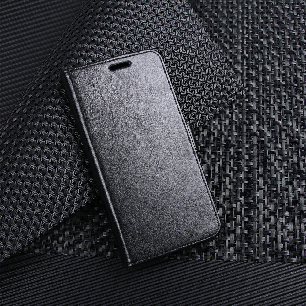 Crazy Horse Texture Wallet Leather Mobile Case for Sony Xperia XZ2 Compact
