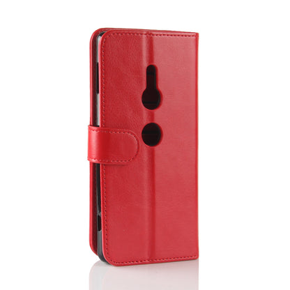 Crazy Horse Magnetic Stand Wallet Leather Mobile Phone Case for Sony Xperia XZ2
