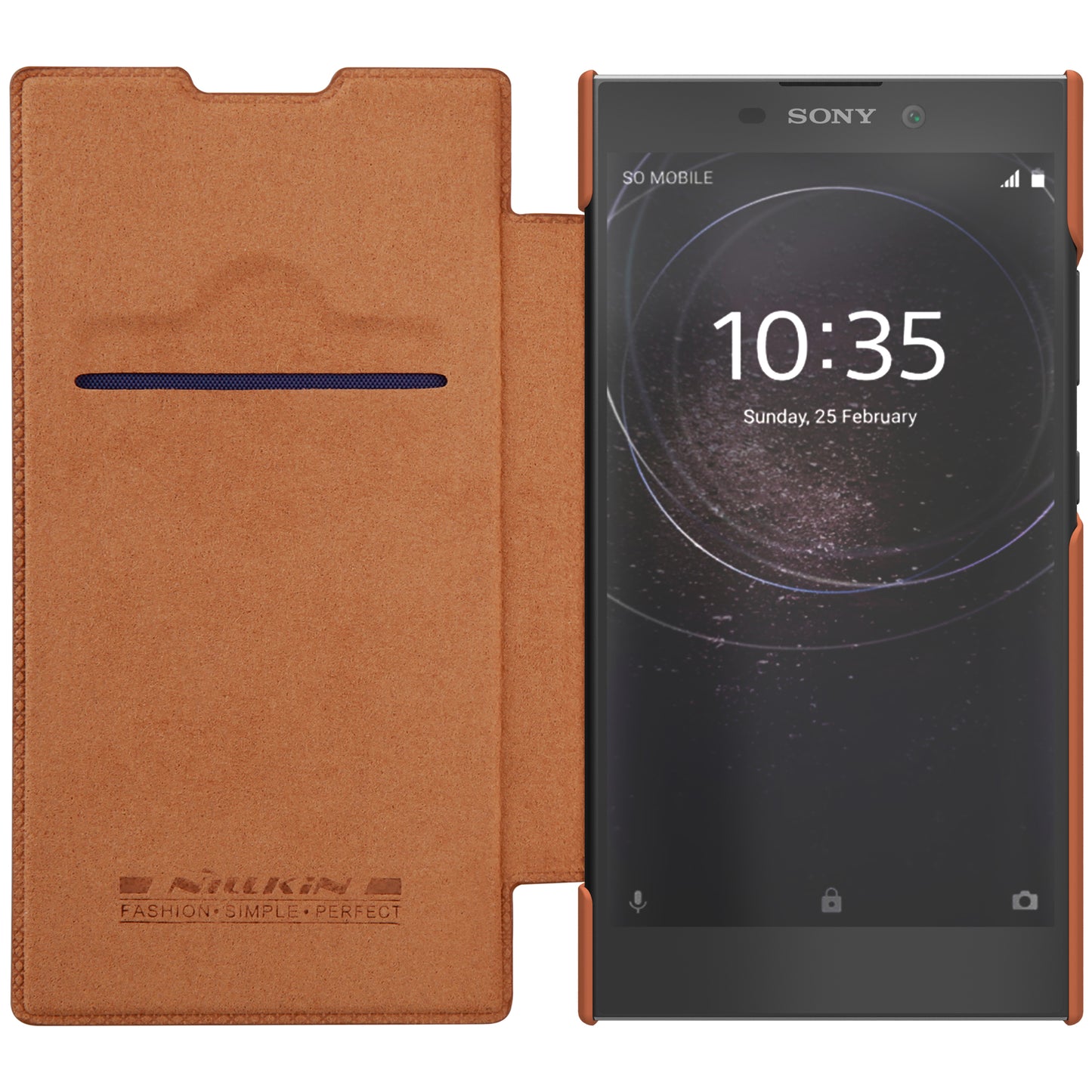 NILLKIN Qin Series Card Slot Leather Mobile Case for Sony Xperia L2