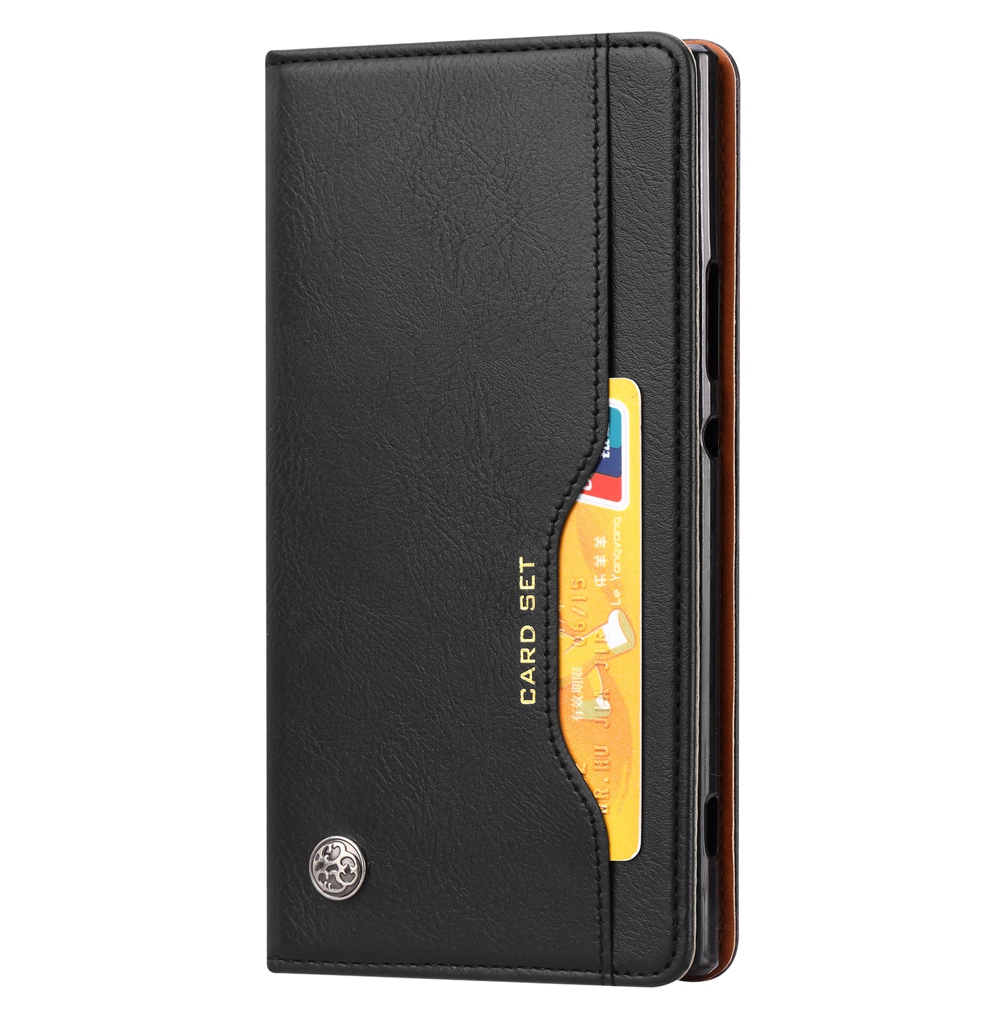 PU Leather Auto-absorbed Wallet Phone Case for Sony Xperia XA2